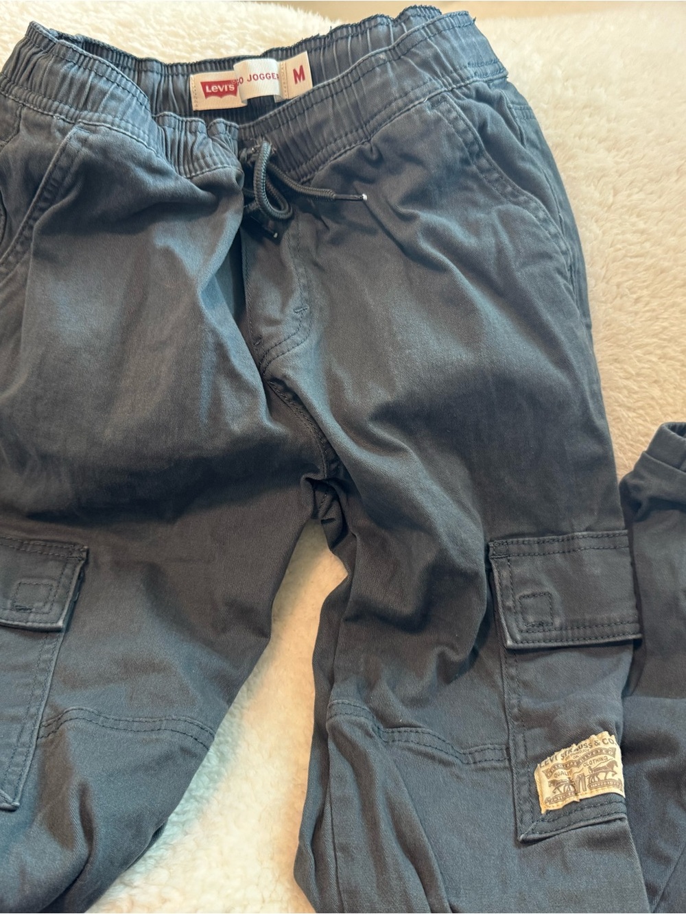 Levi's Gray Go Jogger Drawstring Waist Pants for Boys